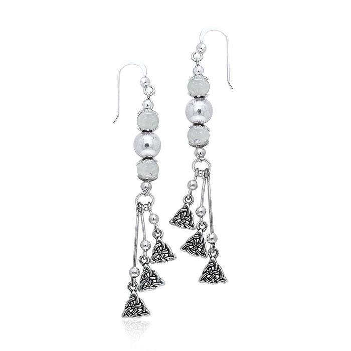 Celtic Knotwork Silver Triquetra Earrings TER101