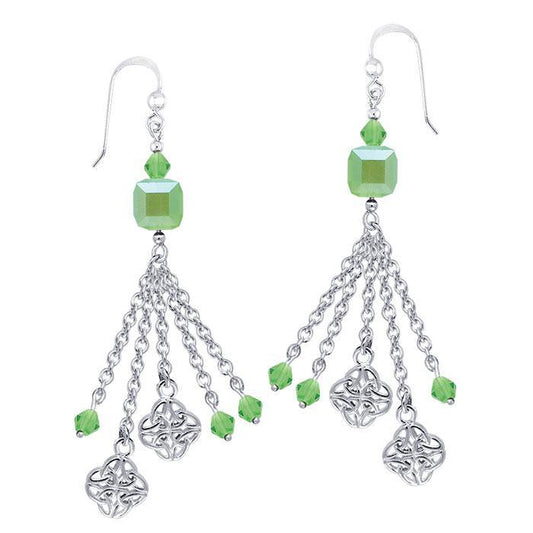 Celtic Knotwork Silver Earrings TER102