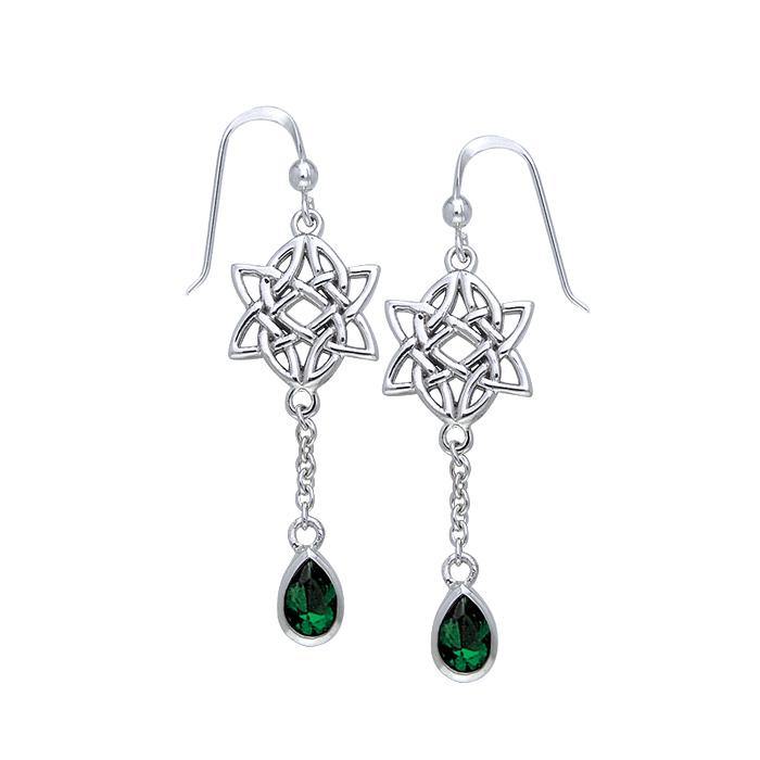 Celtic Knotwork Silver Earrings TER123