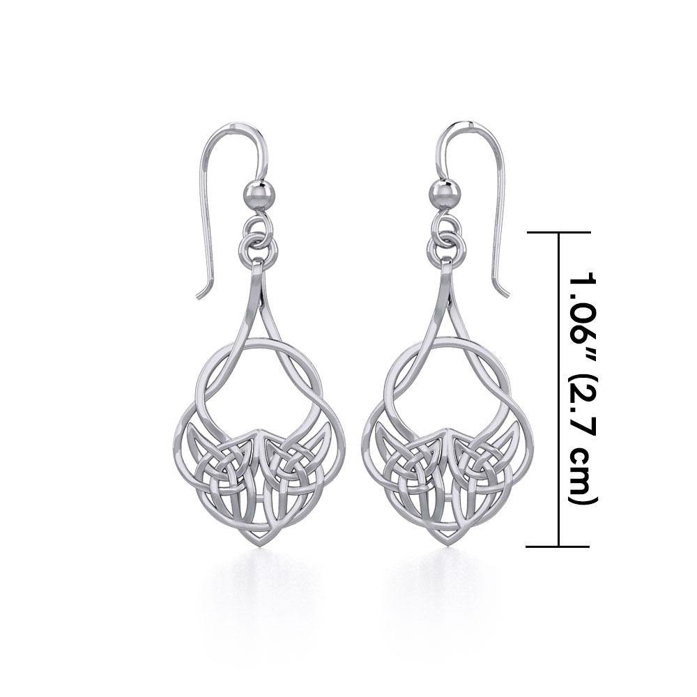 Celtic Knotwork Silver Earrings TER1259