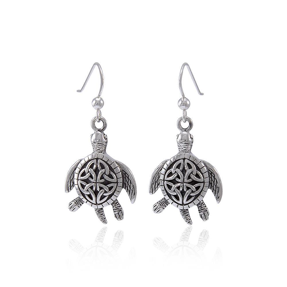 Celtic Knot Sea Turtle Earrings TER1471