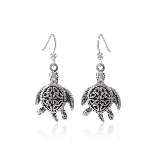 Celtic Knot Sea Turtle Earrings TER1471
