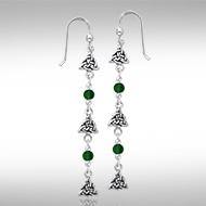 Celtic Trinity Knot Silver Triquetra Earrings TER150