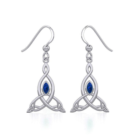 Celtic Motherhood triquetra or Trinity KnotSilver Earrings TER1950