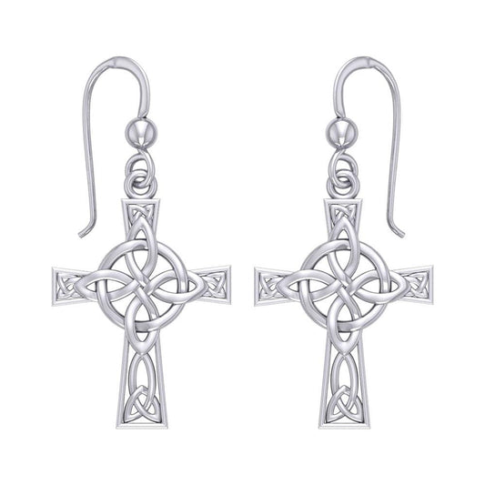 The Celtic Four Point Knot Cross Earrings TER1958