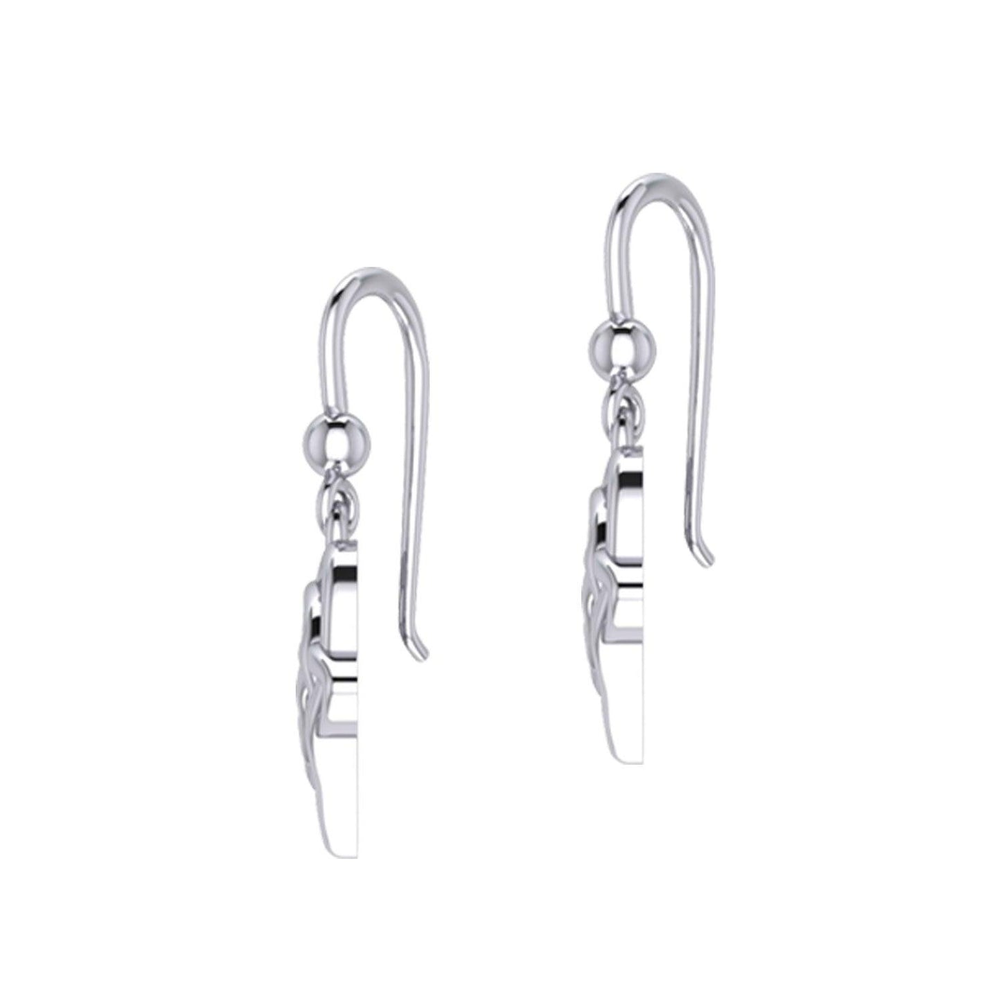 Celtic Symbol of everlasting love Eternal Love Sterling Silver Earrings – Timeless Symbol of Love and Devotion by Peter Stone Jewelry TER2189
