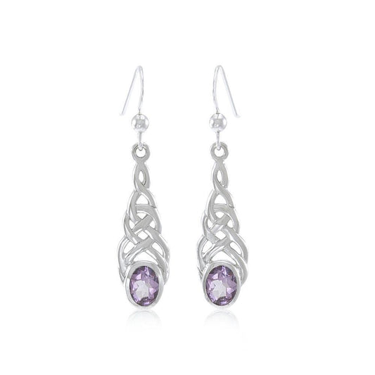 Celtic Knotwork Silver Earrings TER222