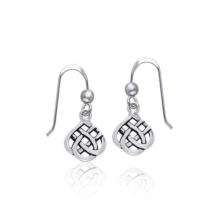 Celtic Knotwork Silver Earrings TER375