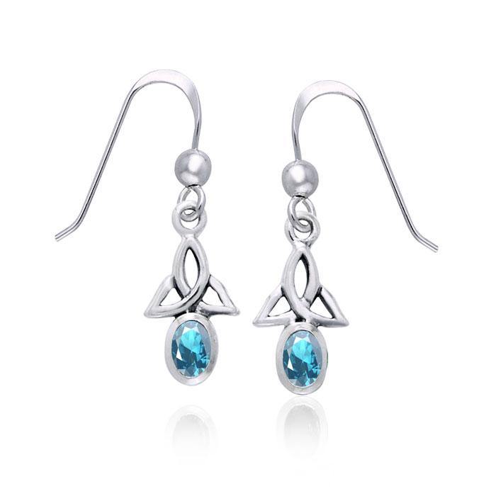 Celtic Triquetra Gemstone Earrings TER978