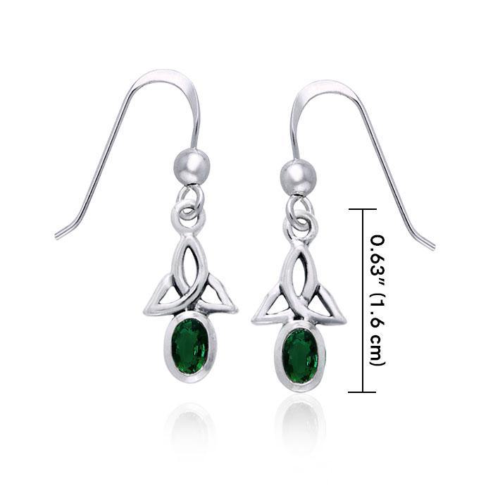 Celtic Triquetra Gemstone Earrings TER978