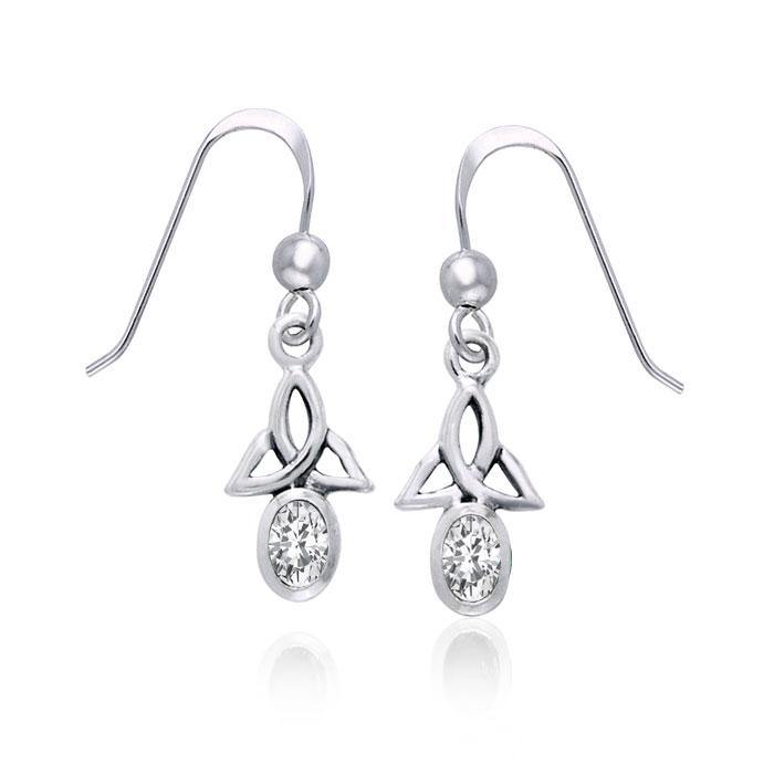 Celtic Triquetra Gemstone Earrings TER978