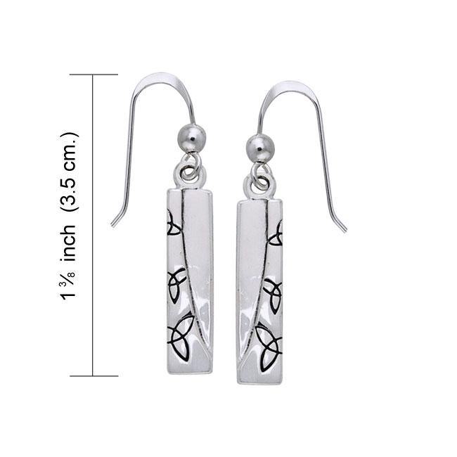 Celtic Trinity Knot Silver Earrings TER985