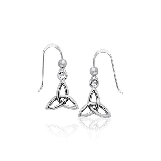 Celtic Trinity Knot Sterling Silver Earrings TER986