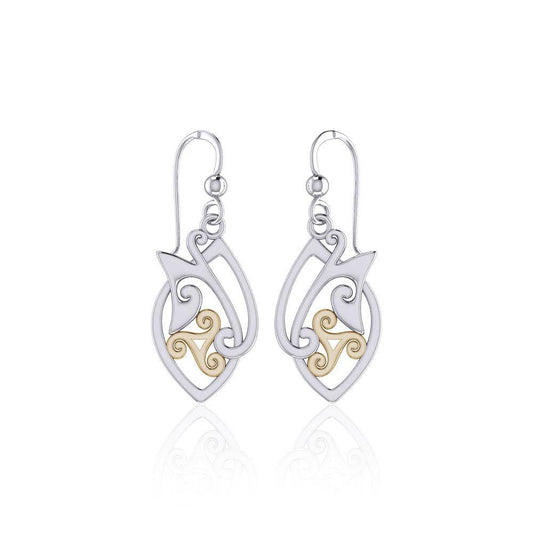 Modern Celtic Triskele Earrings TEV2071