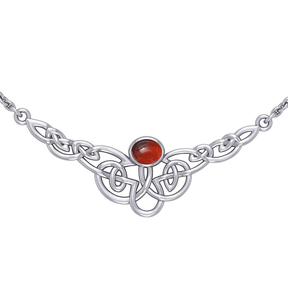 Celtic Knotwork Silver Necklace TN019