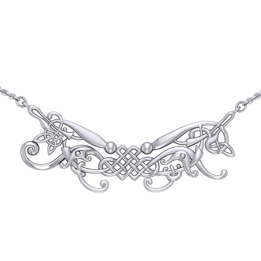 Celtic Knotwork Silver Necklace TN024