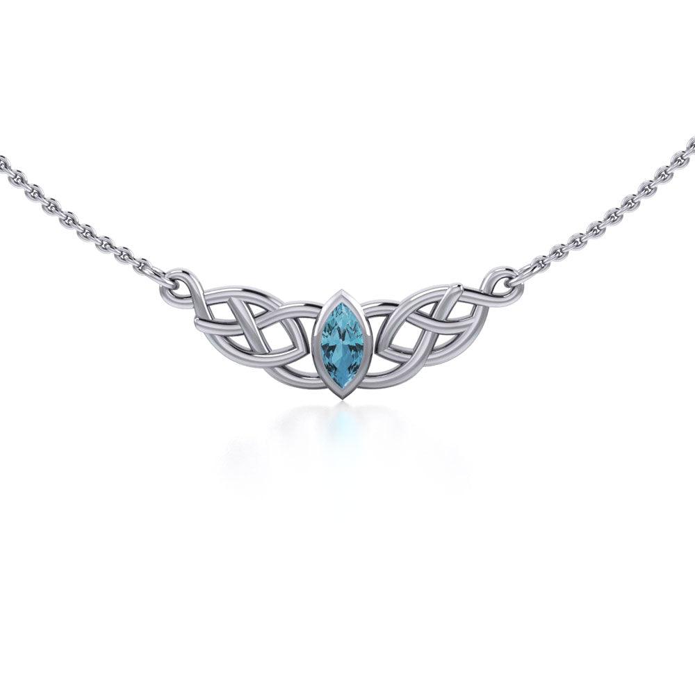 Celtic Knotwork Silver Necklace TN116