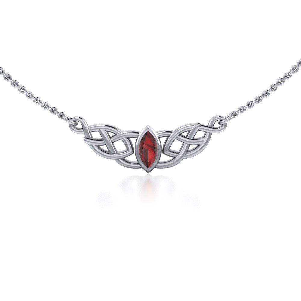 Celtic Knotwork Silver Necklace TN116