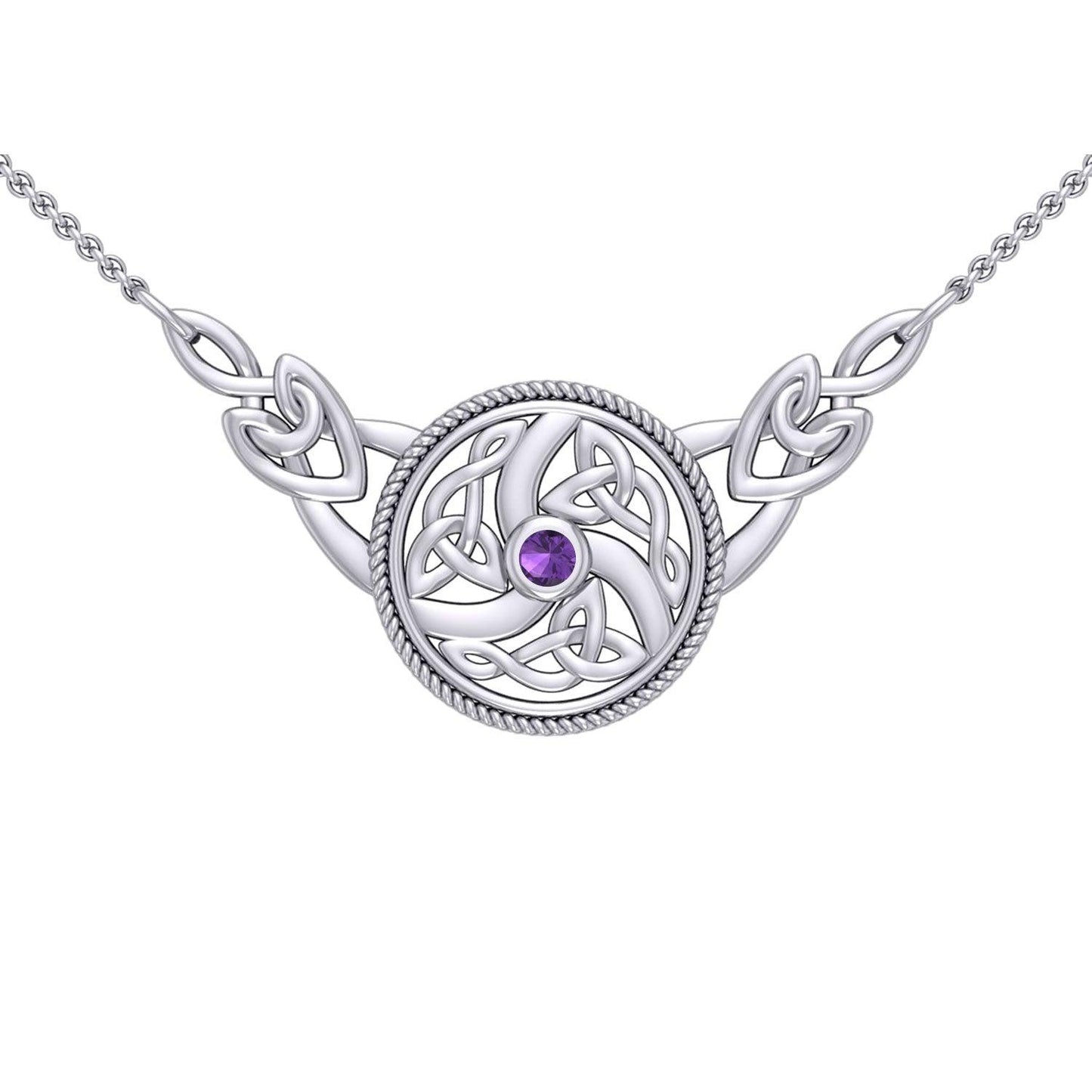 Celtic Knotwork Silver Necklace TN162