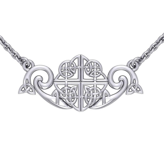 Celtic Knotwork Silver Necklace TN175