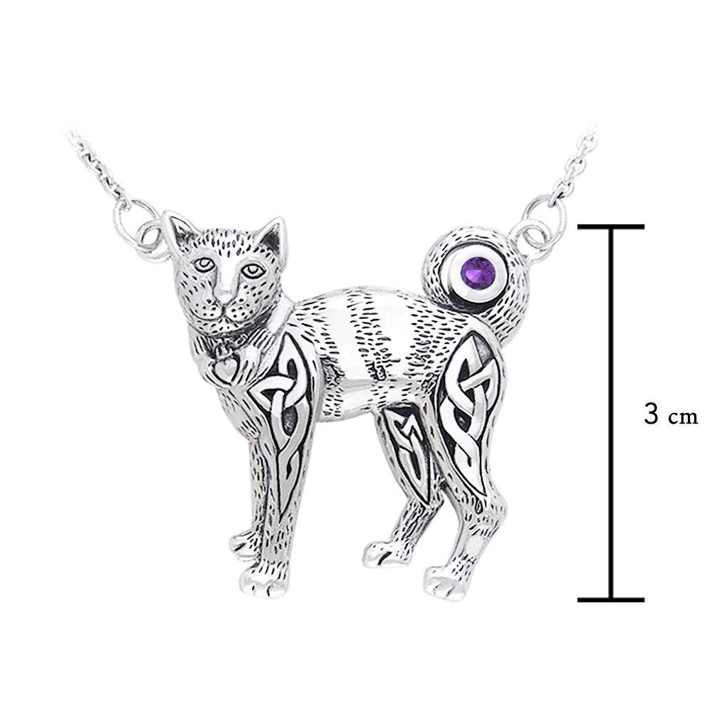 Celtic Cat Necklace TNC047