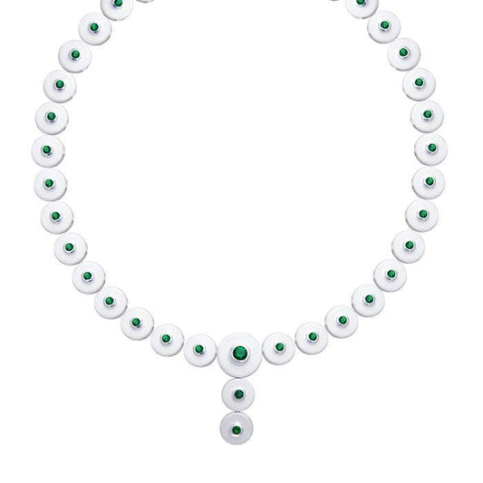 Danu Silver and Gem Celtic Necklace TNC154