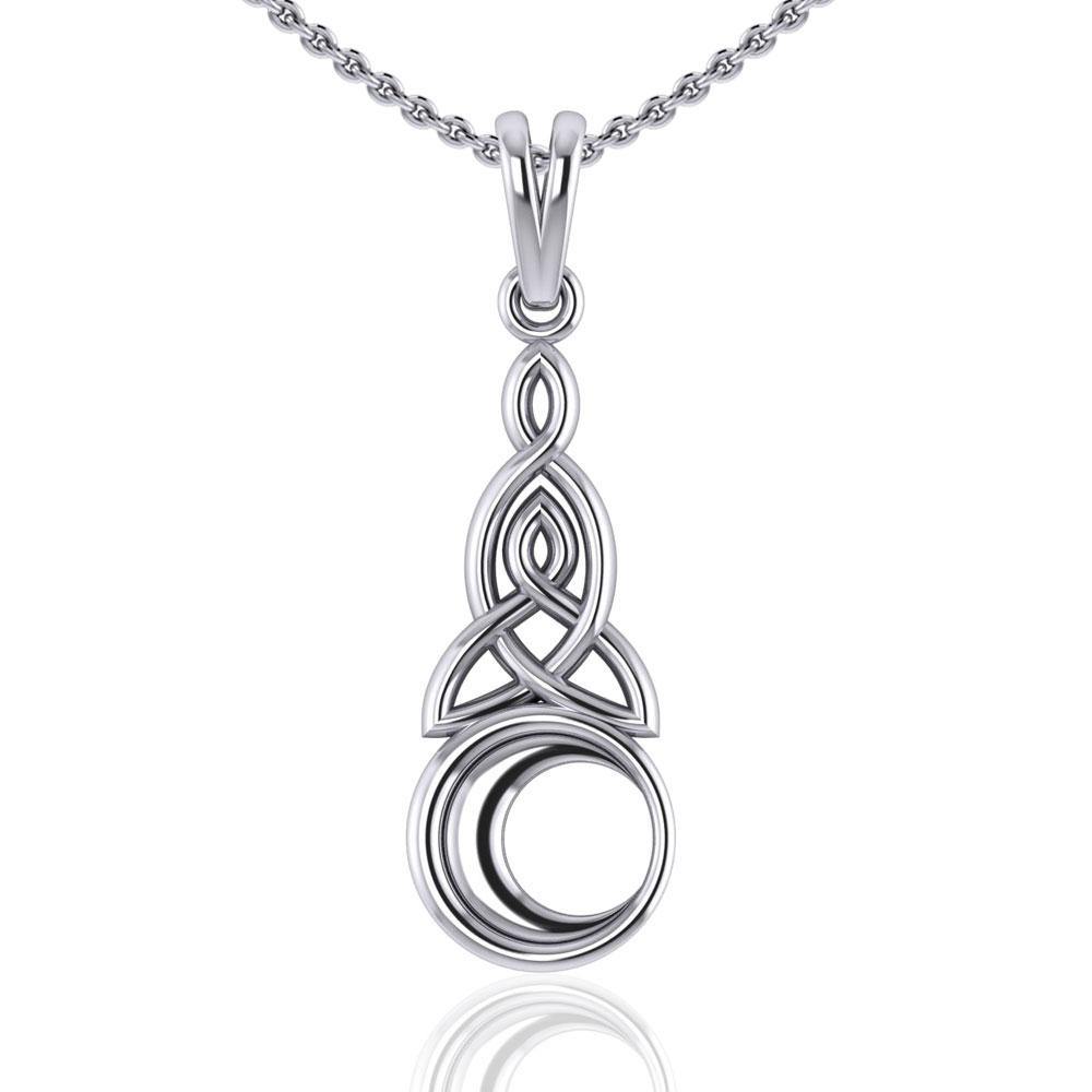 Celtic Knot Moon Pendant TP1358