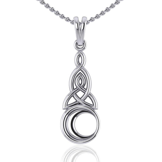 Celtic Knot Moon Pendant TP1358
