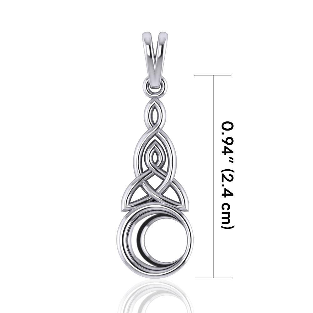 Celtic Knot Moon Pendant TP1358