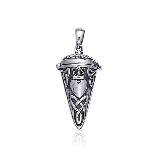 Celtic Knot Claddagh Pendulum Pendant TP2855