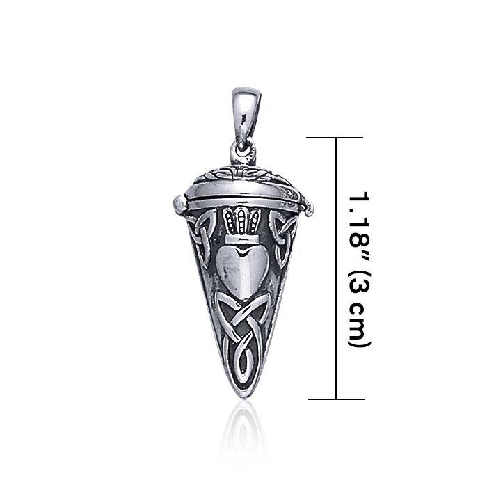 Celtic Knot Claddagh Pendulum Pendant TP2855
