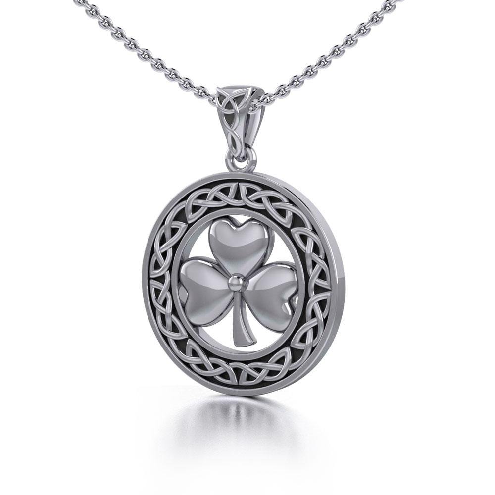 Celtic Knot Shamrock Pendant TP3243