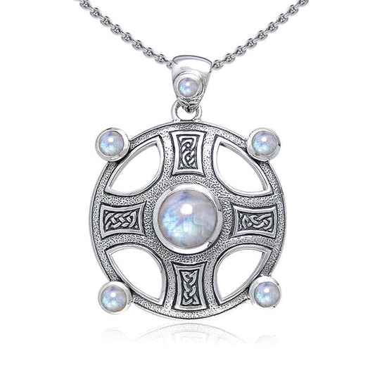 Celtic Knot Elemental Shield Pendant with Chain Set TSE854
