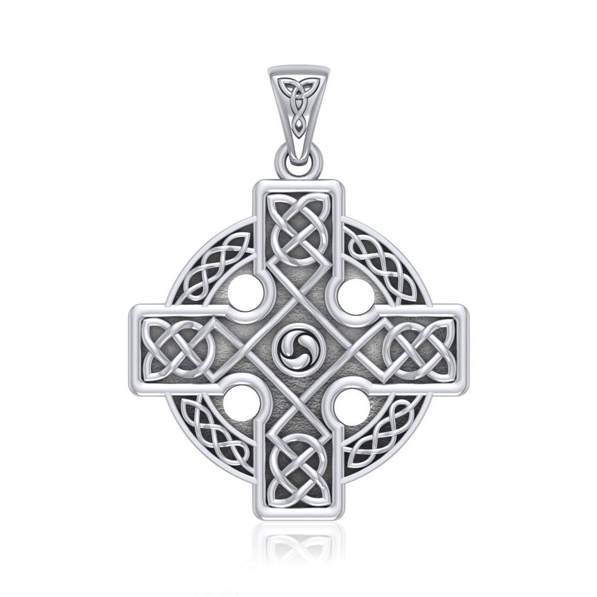 Celtic Cross Triskele Pendant TP477