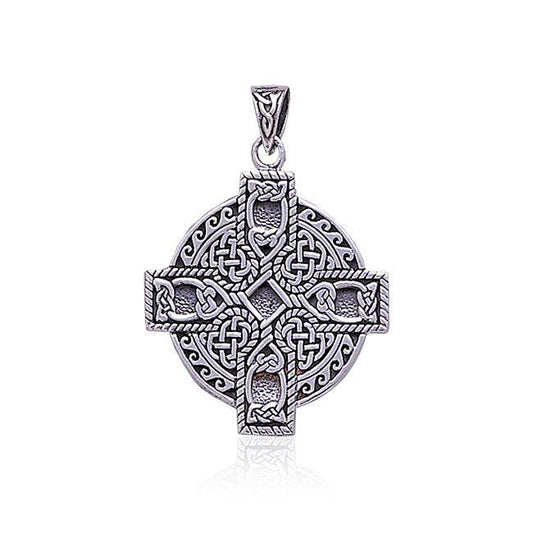 Celtic Cross Spiral Pendant TP478