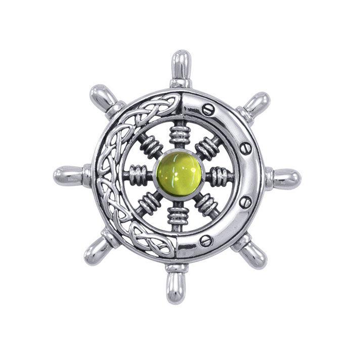 Celtic Knots Ship's Wheel Silver Pendant TPD1028