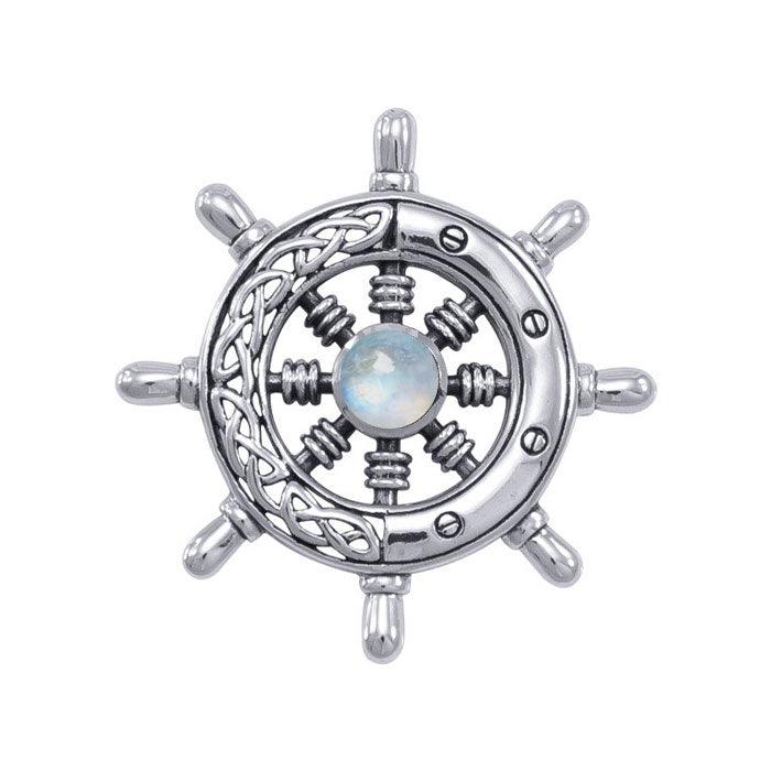 Celtic Knots Ship's Wheel Silver Pendant TPD1028