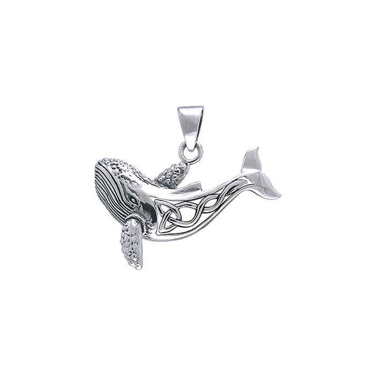 Celtic Whale Silver Pendant TPD1029