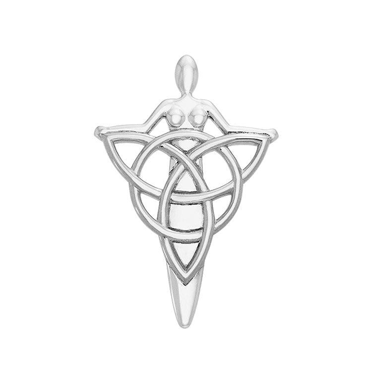 Celtic Danu Goddess Triquetra Silver Pendant TPD1203