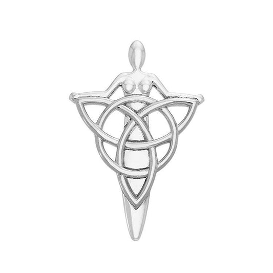 Celtic Danu Goddess Triquetra Silver Pendant TPD1203