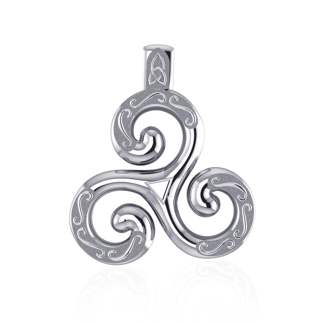 Celtic Triskele Silver Pendant TPD1818