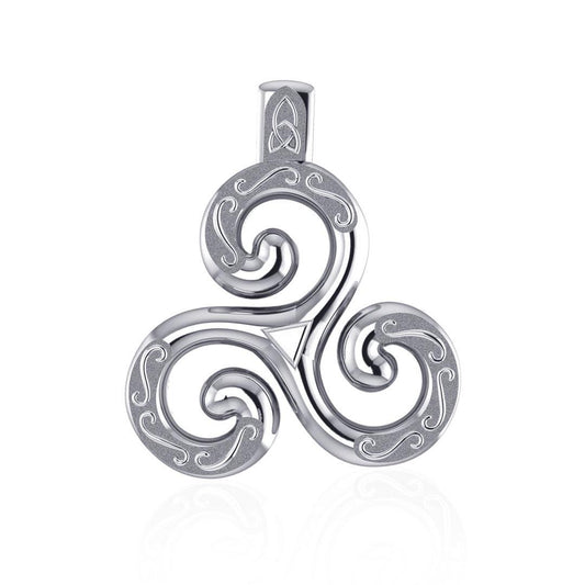 Celtic Triskele Silver Pendant TPD1818