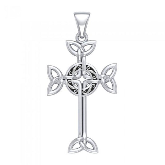 Celtic Cross Silver Pendant TPD1819