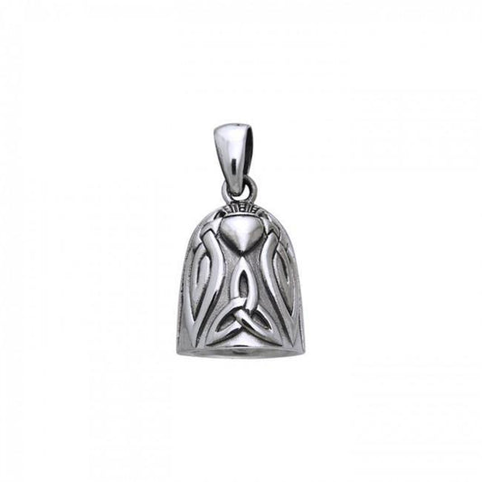 Celtic Knot Claddagh Bell Pendant TPD256