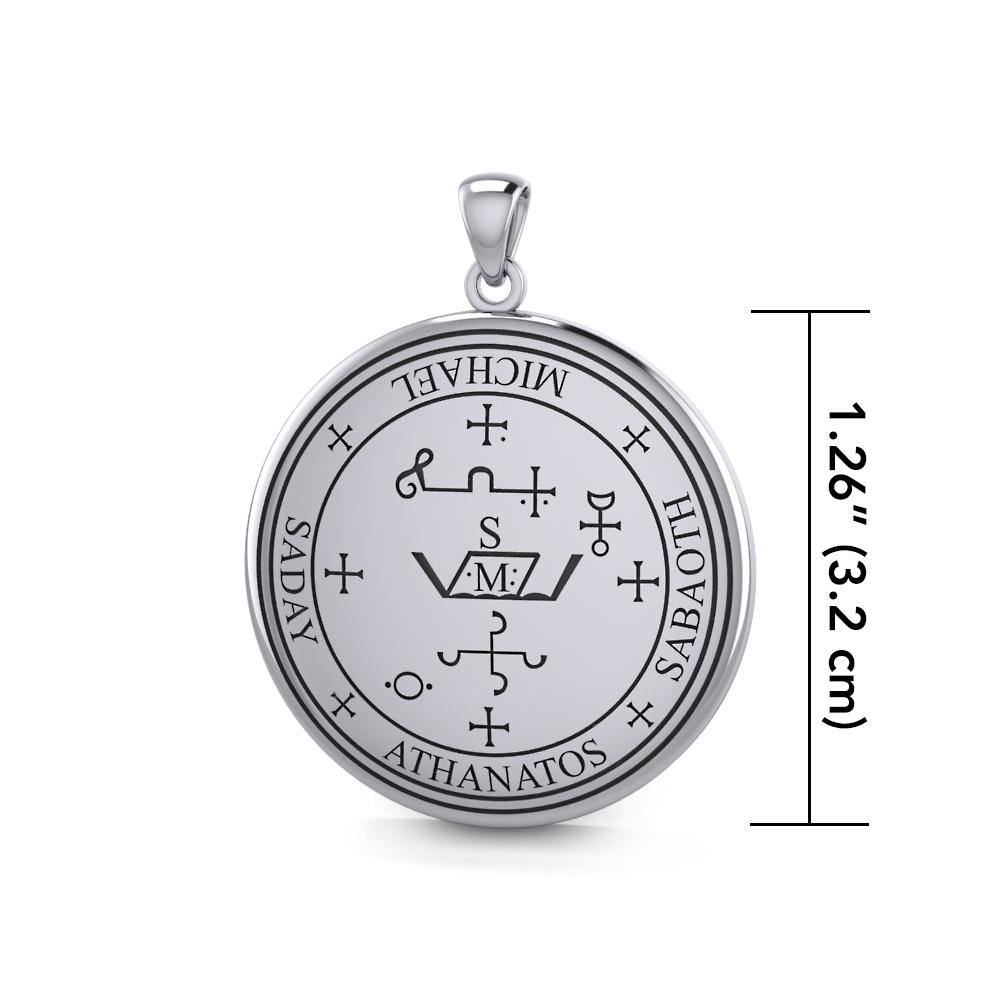 Archangel Michael Sterling Silver Pendant TPD2818