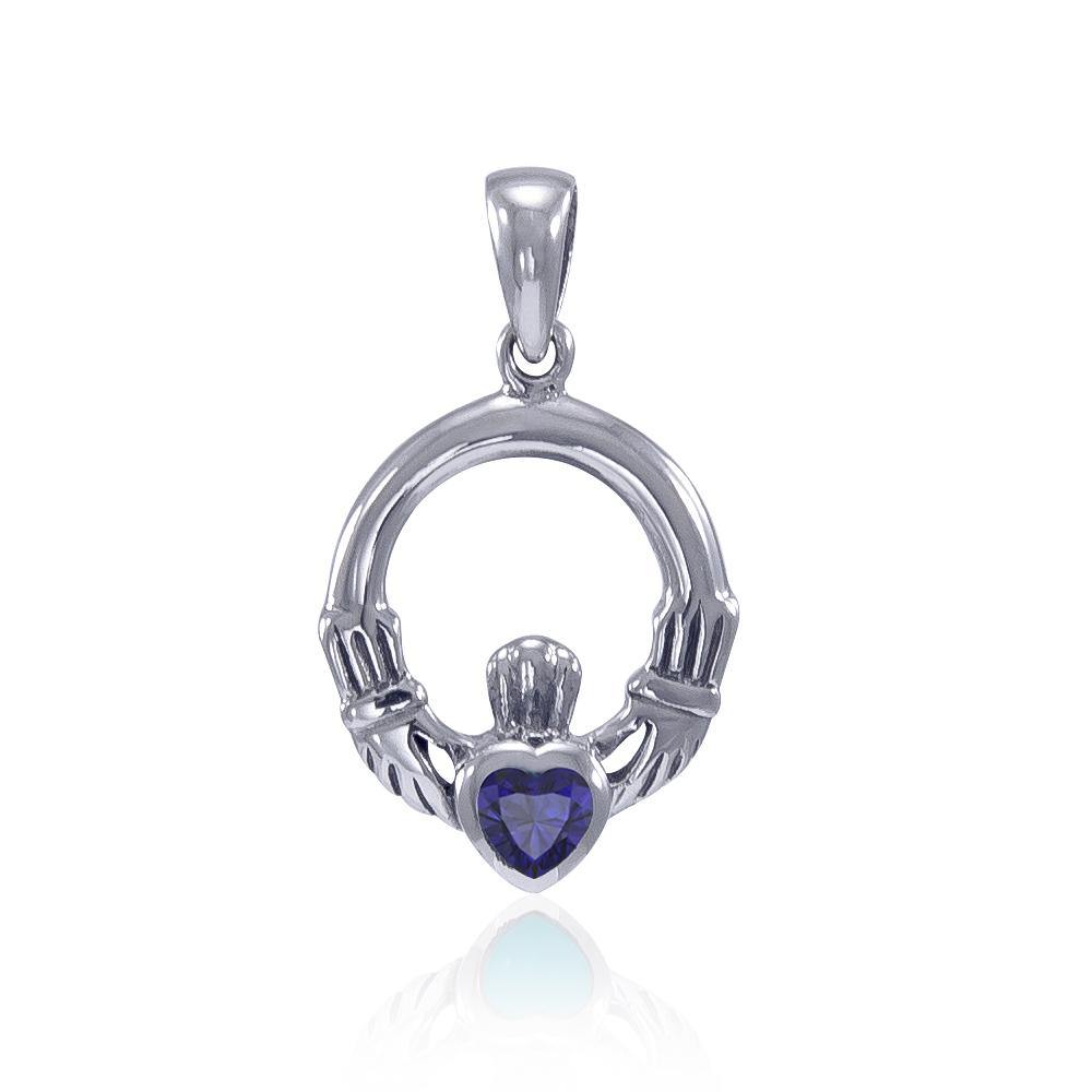 Celtic Claddagh Birthstone Pendant TPD3097