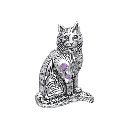 Celtic Cat Pendant TPD331