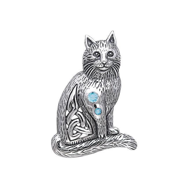 Celtic Cat Pendant TPD331