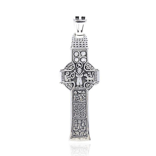 Celtic Doorty Cross Sterling Silver Pendant TPD3692