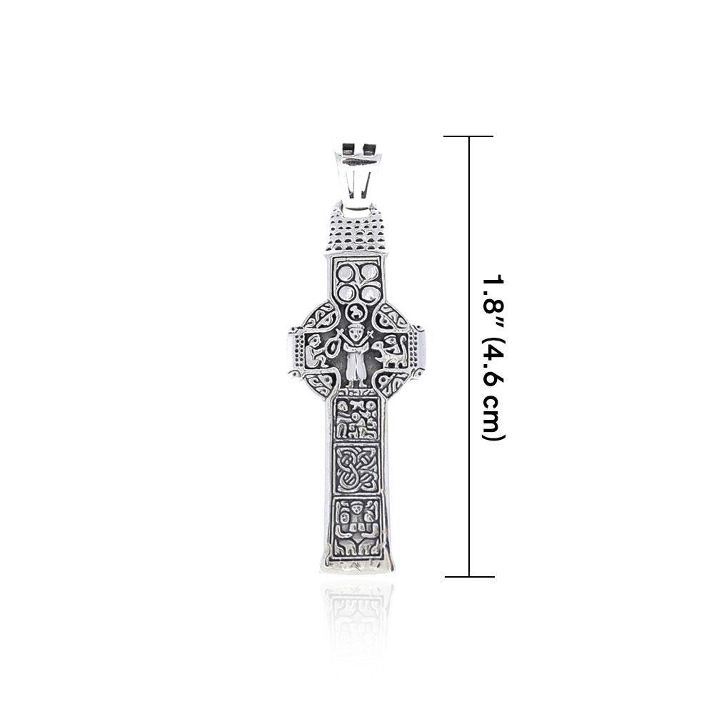 Celtic Doorty Cross Sterling Silver Pendant TPD3692
